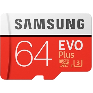 Cartão de Memória Samsung EVO Plus 100 Mb/s microSDXC UHS-I U3