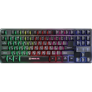 Teclado REAL-EL Gaming 8710 TKL Retroiluminado