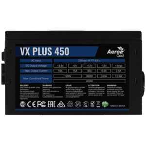 Fonte de alimentação Aerocool VX Plus 450W