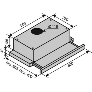 VENTOLUX Garda 60 WH 750 SMD LED