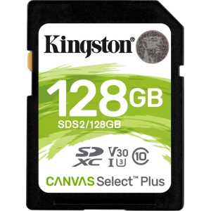 Cartão de memória Kingston SDXC Canvas Select Plus de 128 Gb 100 Mb/s Classe 10 128 Gb