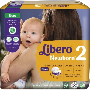 Fraldas Libero Newborn 2/34 pcs