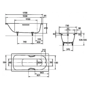 Kaldewei Saniform Plus 170x73