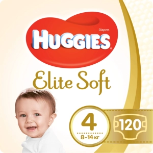 Fraldas Huggies Elite Soft 4/120 unidades