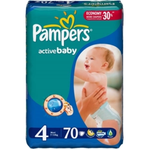 Fraldas Pampers Active Baby 4/70 pçs