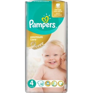 Fraldas Pampers Premium Care 4/52 pcs