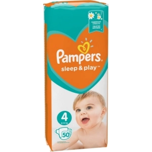 Fraldas Pampers Sleep and Play 4/50 pcs