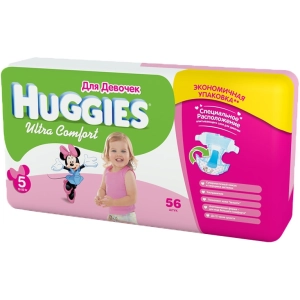 Fraldas Huggies Ultra Comfort Girl 5/56 unidades