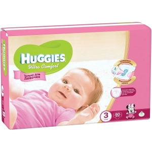 Fraldas Huggies Ultra Comfort Girl 3/80 unidades