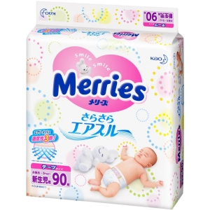 Fraldas Merries NB / 90 peças