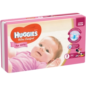 Fraldas Huggies Ultra Comfort Girl 3/56 pçs